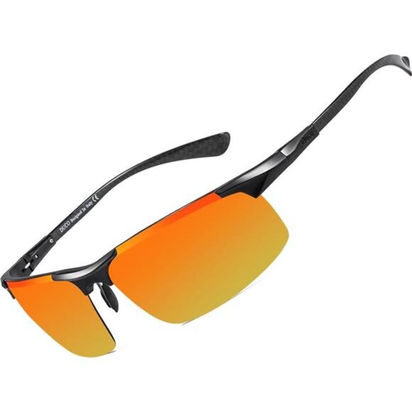Men's Sports Polarized Driving Carbon Fiber Sunglasses for Men UV400 Protection